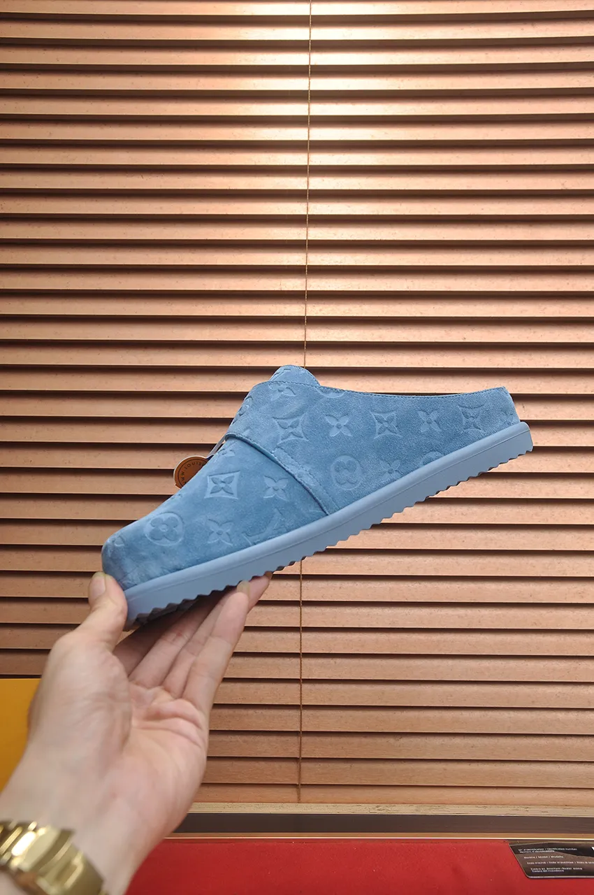 Men's men's shoes 💰520💶[LOUIS VUITTON] (cowhide lining) new style 🍀LV Louis Vuitton * - top version of LV classic semi-slip trendy shoes! Made of imported original cow suede cowhide, with a first layer of comfortable cowhide lining inside! Original wear-resistant rubber outsole! High quality products! Code number 38-45 (45 customized)